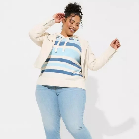 Torrid Sz 3 NWT Faux Leather Asymmetrical Moto Jacket - Picture 6 of 8